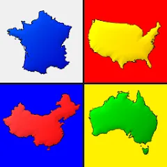 Скачать взломанную Maps of All Countries Geo-Quiz  [МОД Много денег] - полная версия apk на Андроид