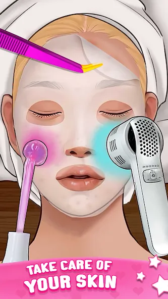 ASMR Doctor Game: Makeup Salon (АСМР автономная сенсорная меридиональная реакция)  [МОД Unlocked] Screenshot 4