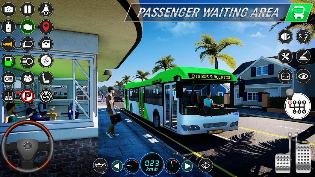 City Bus Simulator: Bus Games (Риал Сити Бас Симулятор Геймс)  [МОД Много денег] Screenshot 1