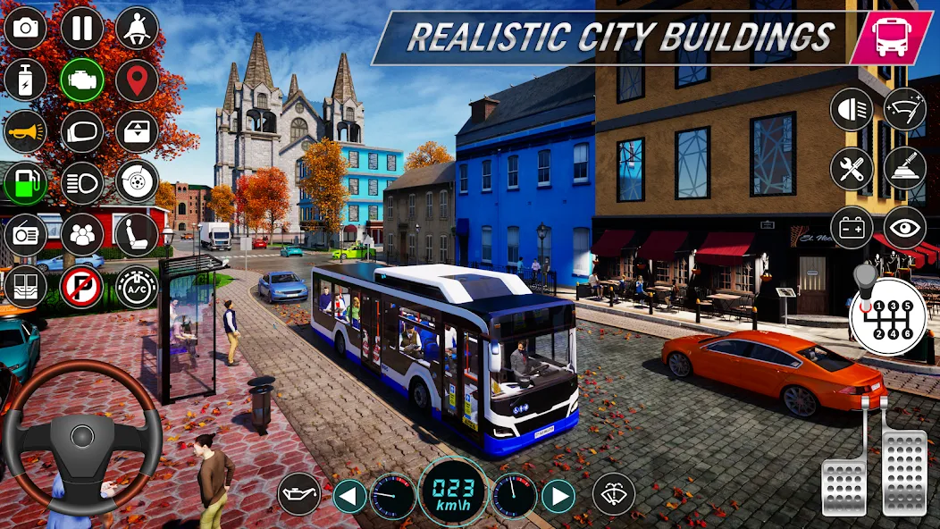 City Bus Simulator: Bus Games (Риал Сити Бас Симулятор Геймс)  [МОД Много денег] Screenshot 3