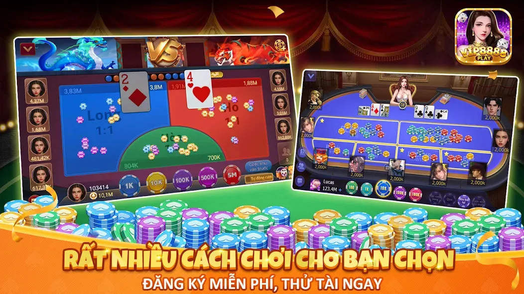 VIP8888 Play - Sòng Bạc ONLINE (ВИП8888 Плей)  [МОД Много монет] Screenshot 4