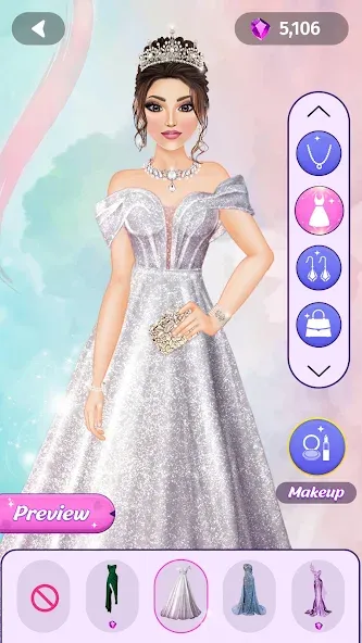 Dress Up Fashion: Makeup Games  [МОД Бесконечные монеты] Screenshot 2