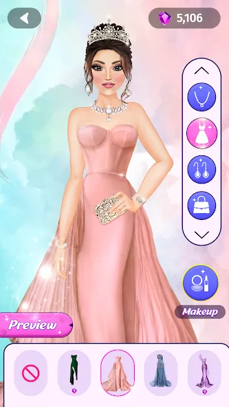 Dress Up Fashion: Makeup Games  [МОД Бесконечные монеты] Screenshot 5