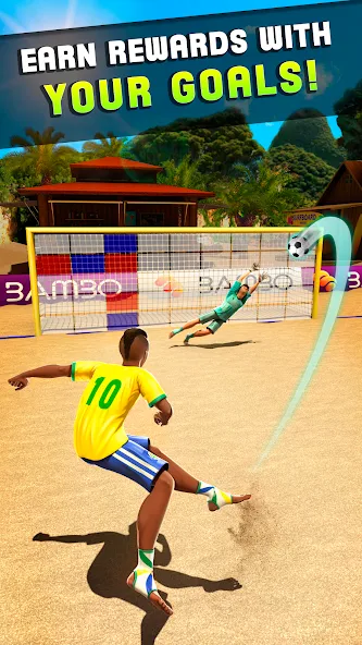 Shoot Goal - Beach Soccer Game (Шут)  [МОД Много монет] Screenshot 2