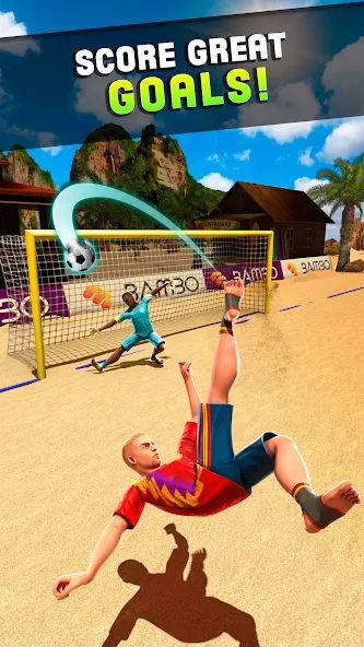 Shoot Goal - Beach Soccer Game (Шут)  [МОД Много монет] Screenshot 3