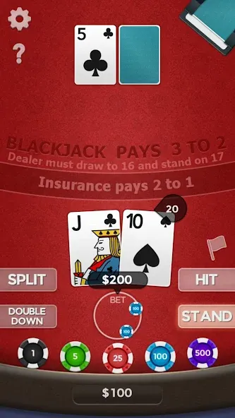 Blackjack 21  [МОД Unlocked] Screenshot 3