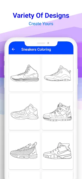 Basketball Shoes Coloring Book (Раскраска кроссовок для баскетбола)  [МОД Mega Pack] Screenshot 3