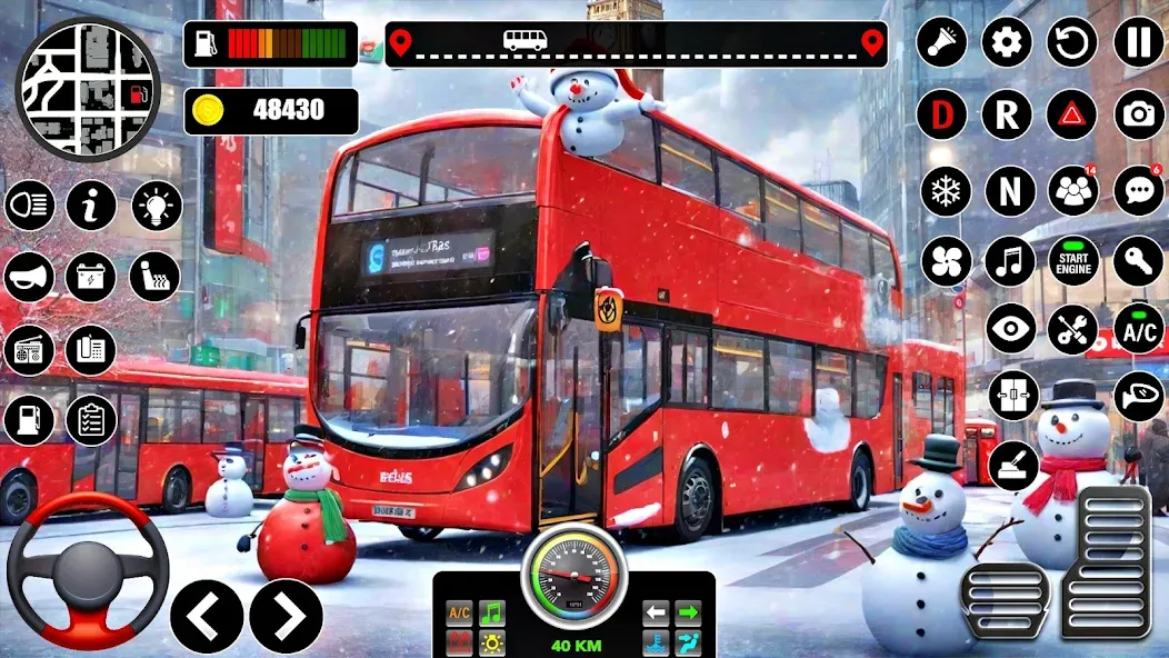 Bus Simulator 3D Bus Games (Городское автобусное симуляторение)  [МОД Бесконечные монеты] Screenshot 5