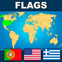 Взлом Geography: Flags Quiz Game  [МОД Mega Pack] - стабильная версия apk на Андроид