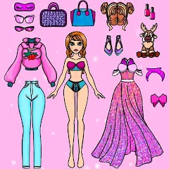 Скачать взлом Doll Dress Up Makeup Girl Game (Чиби кукла одевает девушку игры)  [МОД Mega Pack] - последняя версия apk на Андроид