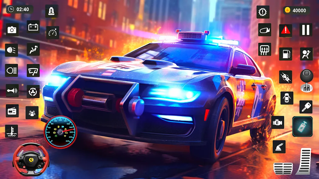 Police Car Kids Driving Game (Кидс Полис Геймс)  [МОД Mega Pack] Screenshot 4