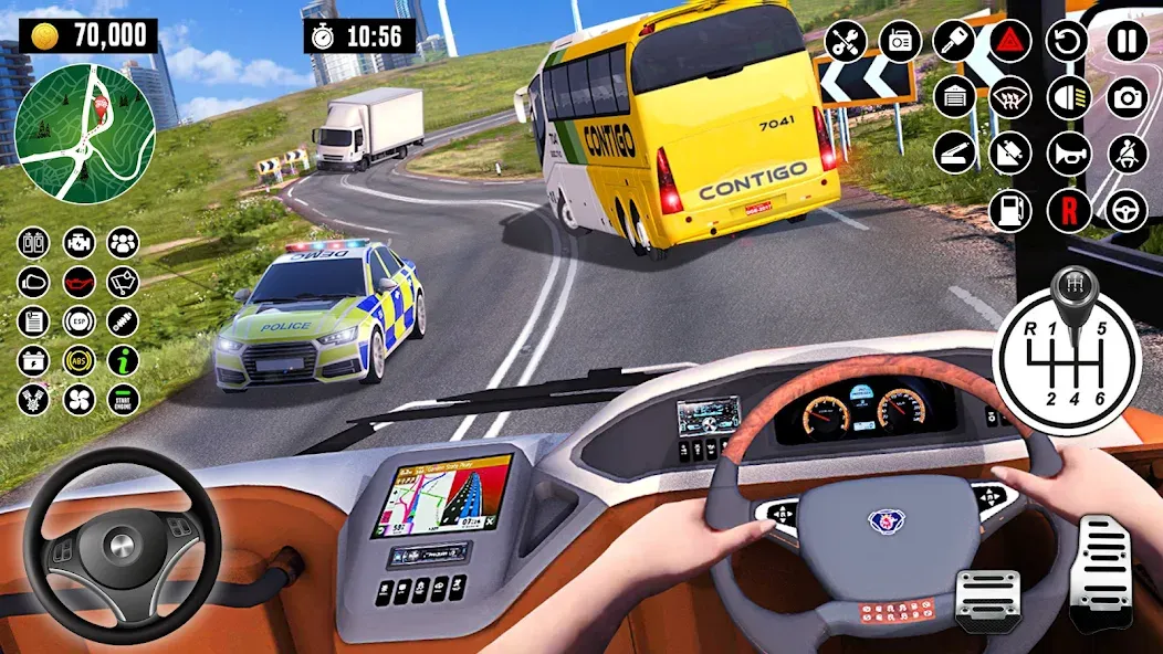 Bus Driving School : Bus Games  [МОД Бесконечные деньги] Screenshot 4