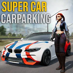 Взломанная Super car parking - Car games  [МОД Unlocked] - полная версия apk на Андроид