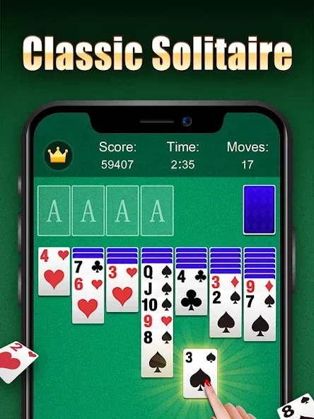 Solitaire  [МОД Много монет] Screenshot 5