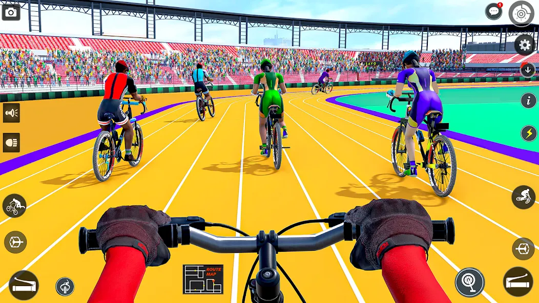 BMX Cycle Race 3d Cycle Games (гонка на велосипедах 3D игры на велосипеде)  [МОД Меню] Screenshot 1