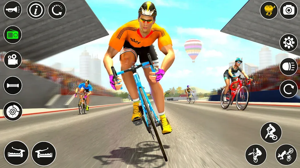 BMX Cycle Race 3d Cycle Games (гонка на велосипедах 3D игры на велосипеде)  [МОД Меню] Screenshot 2