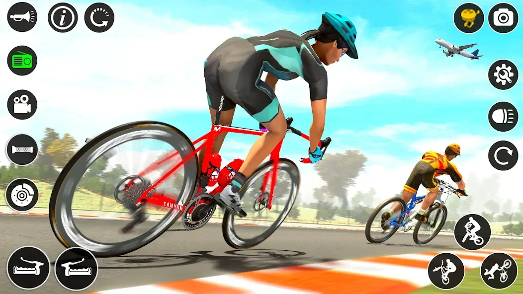 BMX Cycle Race 3d Cycle Games (гонка на велосипедах 3D игры на велосипеде)  [МОД Меню] Screenshot 5