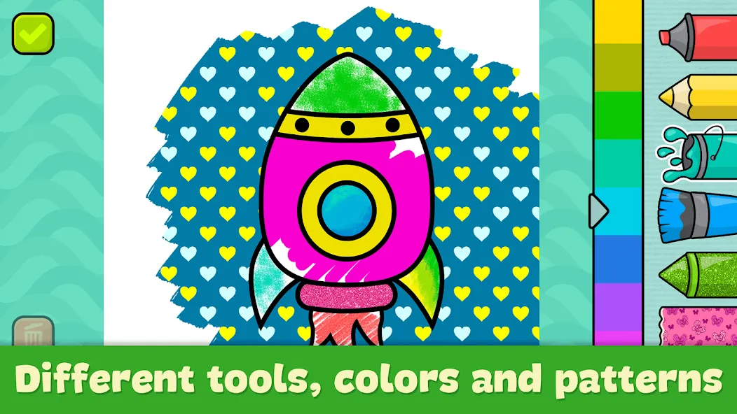 Coloring Book - Games for Kids  [МОД Бесконечные монеты] Screenshot 2