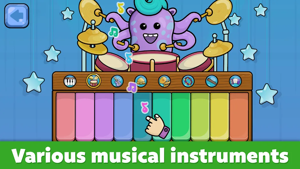 Baby Piano: Kids Music Games  [МОД Много монет] Screenshot 2