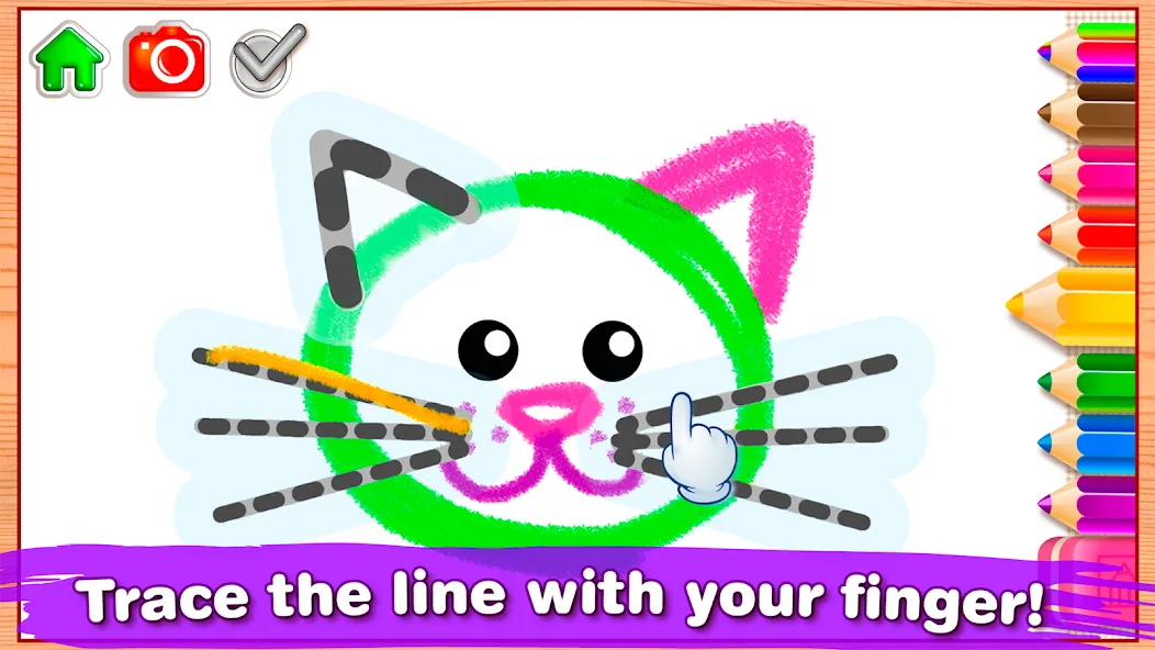 Bini Drawing for Kids Games (Бини)  [МОД Unlocked] Screenshot 3