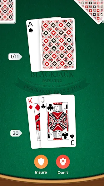 Blackjack (Блэкджек)  [МОД Много денег] Screenshot 3