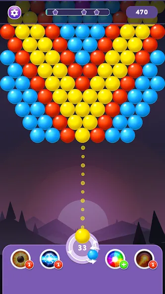 Bubble Shooter Rainbow  [МОД Mega Pack] Screenshot 2