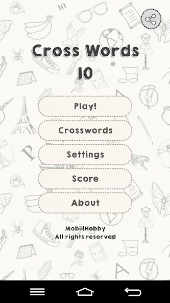 CrossWords 10 (Кроссворды 10)  [МОД Бесконечные деньги] Screenshot 1