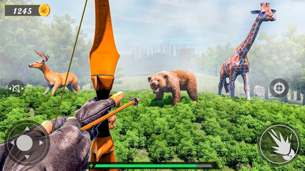 Animal Archery Hunting Games  [МОД Много монет] Screenshot 3