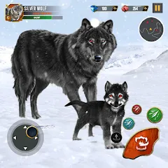 Взломанная Wild Wolf Simulator Wolf Games  [МОД Бесконечные монеты] - последняя версия apk на Андроид