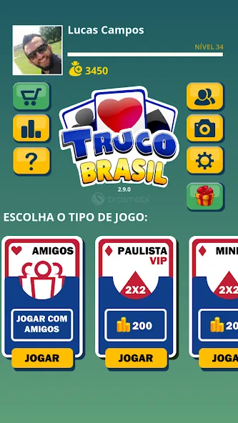 Truco Brasil - Truco online (Труко Бразиль)  [МОД Много монет] Screenshot 1