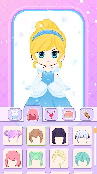 Doll Dress Up: Makeup Games (Долл Дресс Ап)  [МОД Меню] Screenshot 4