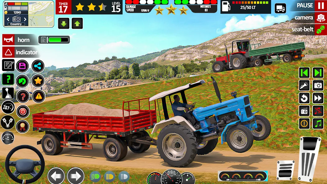 Indian Tractor Game Farming 3D  [МОД Unlimited Money] Screenshot 3