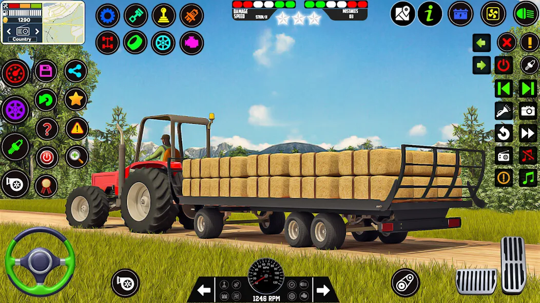 Indian Tractor Game Farming 3D  [МОД Unlimited Money] Screenshot 4