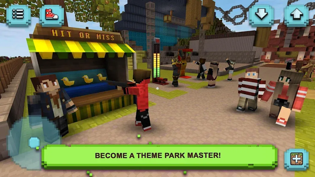Theme Park Craft: Build & Ride  [МОД Много денег] Screenshot 1