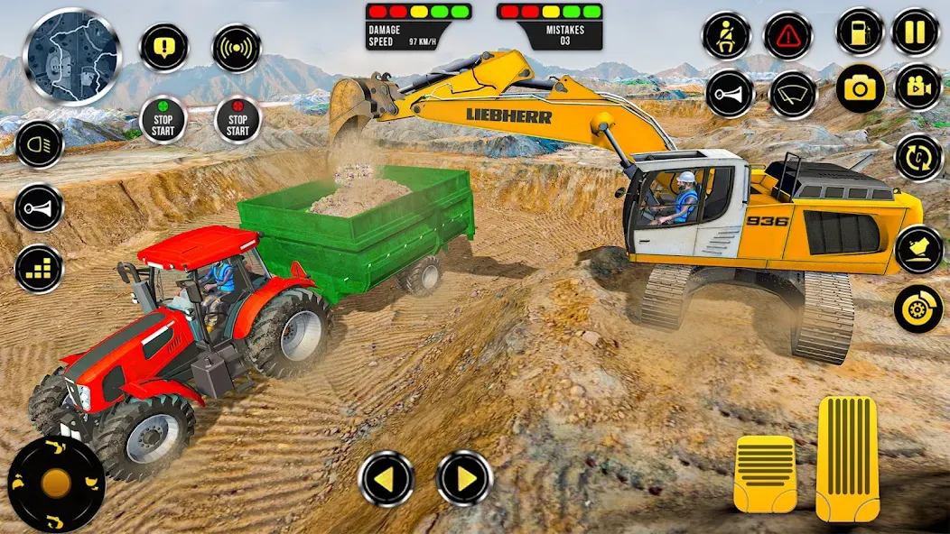 Construction Machine Real JCB  [МОД Unlocked] Screenshot 1