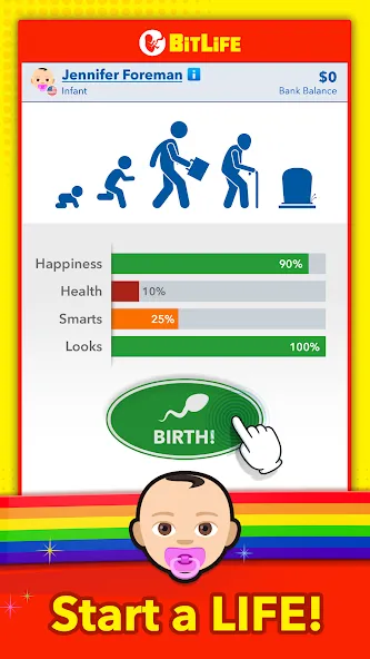 BitLife - Life Simulator (БитЛайф)  [МОД Много монет] Screenshot 1