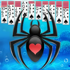 Скачать взломанную Spider Solitaire  [МОД Mega Pack] - полная версия apk на Андроид