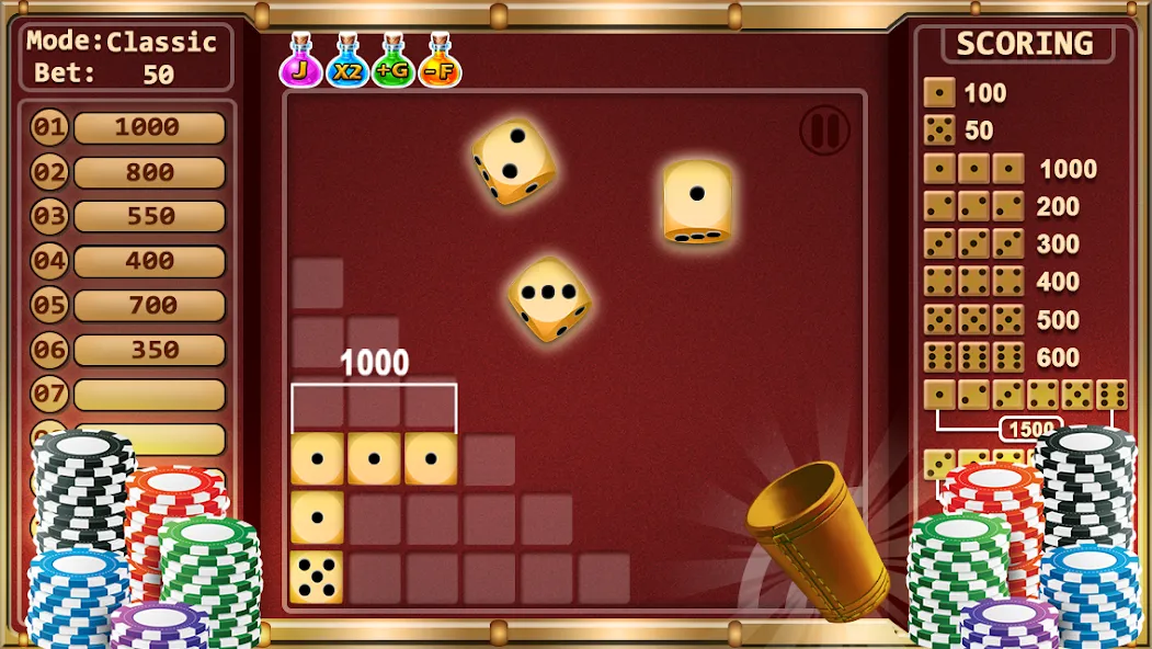 Farkle - Dice Game (Фаркл)  [МОД Все открыто] Screenshot 1