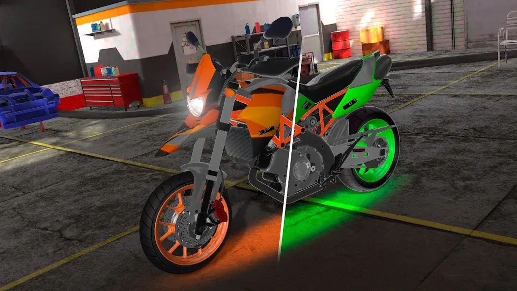 Motorcycle Real Simulator (Мотоцикл Реальный Симулятор)  [МОД Бесконечные монеты] Screenshot 2