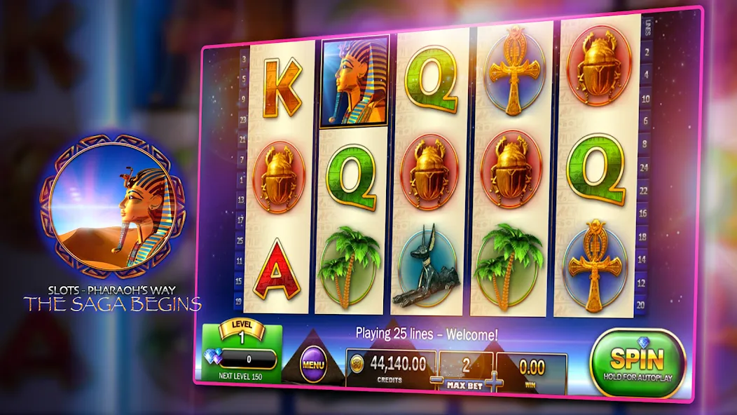 Slots - Pharaoh's Way Casino (Слоты)  [МОД Бесконечные деньги] Screenshot 3