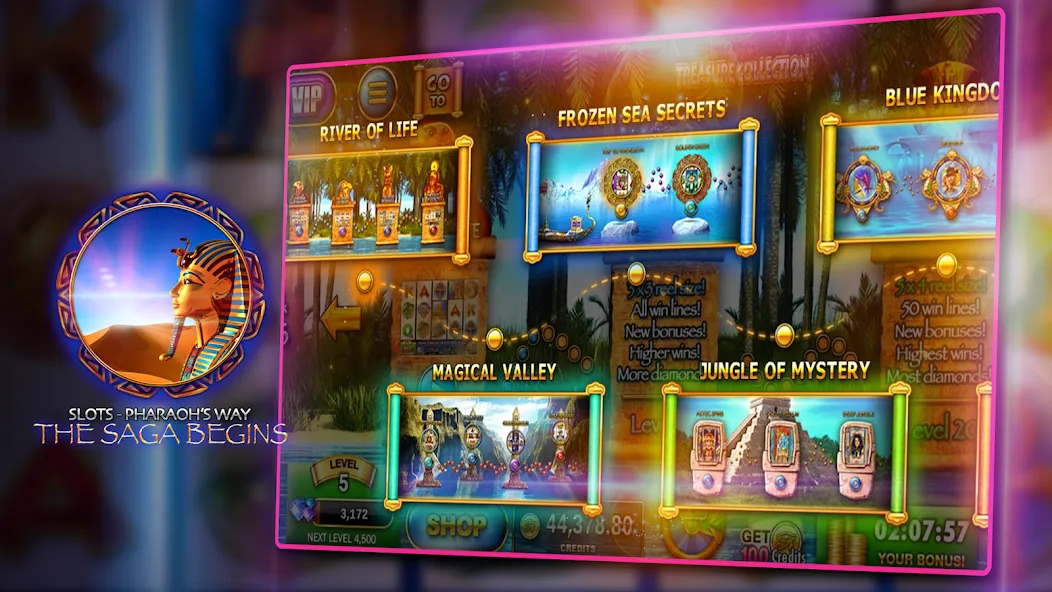 Slots - Pharaoh's Way Casino (Слоты)  [МОД Бесконечные деньги] Screenshot 5