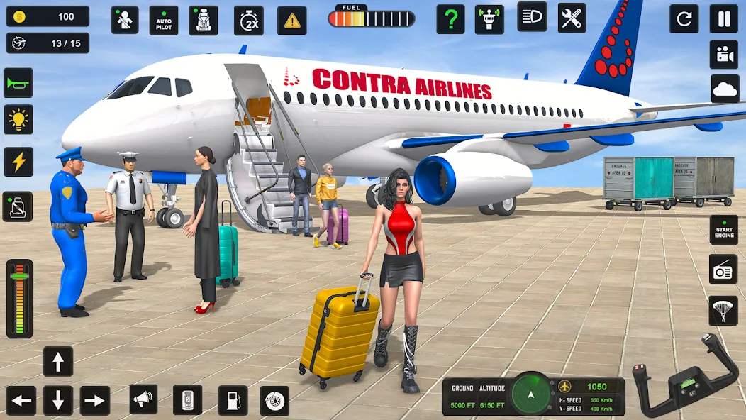 City Pilot Cargo Plane Games (Сити Пилот Карго Плейн Геймс)  [МОД Бесконечные монеты] Screenshot 1