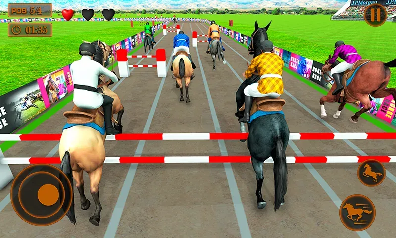 Mounted Horse Racing Games  [МОД Бесконечные деньги] Screenshot 1