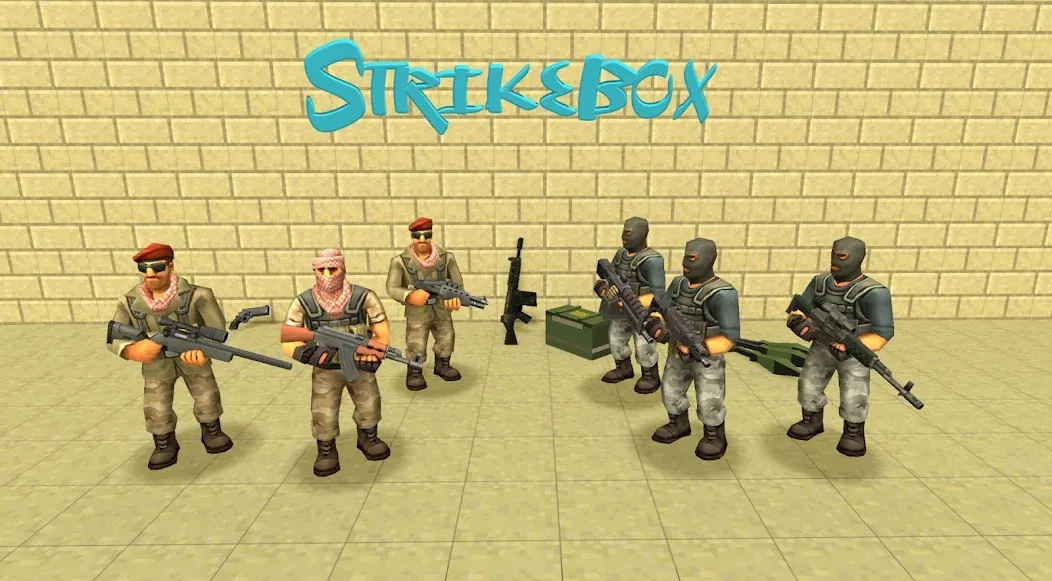 StrikeBox: Sandbox&Shooter (Страйкбокс)  [МОД Бесконечные монеты] Screenshot 4