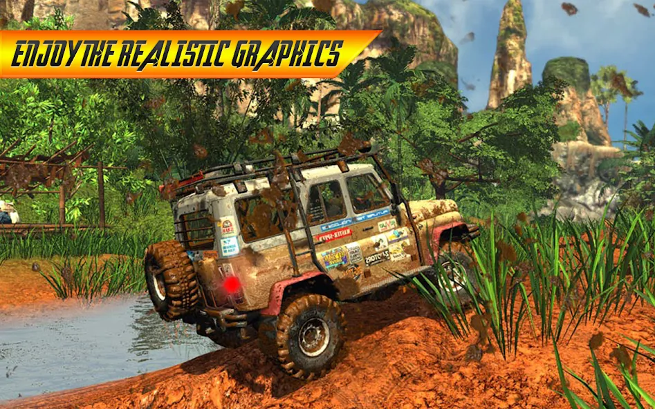 Offroad Jeep Driving Simulator  [МОД Бесконечные деньги] Screenshot 1