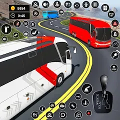 Взломанная Coach Bus Simulator: Bus Games (Коуч Бас Симулятор)  [МОД Много монет] - стабильная версия apk на Андроид