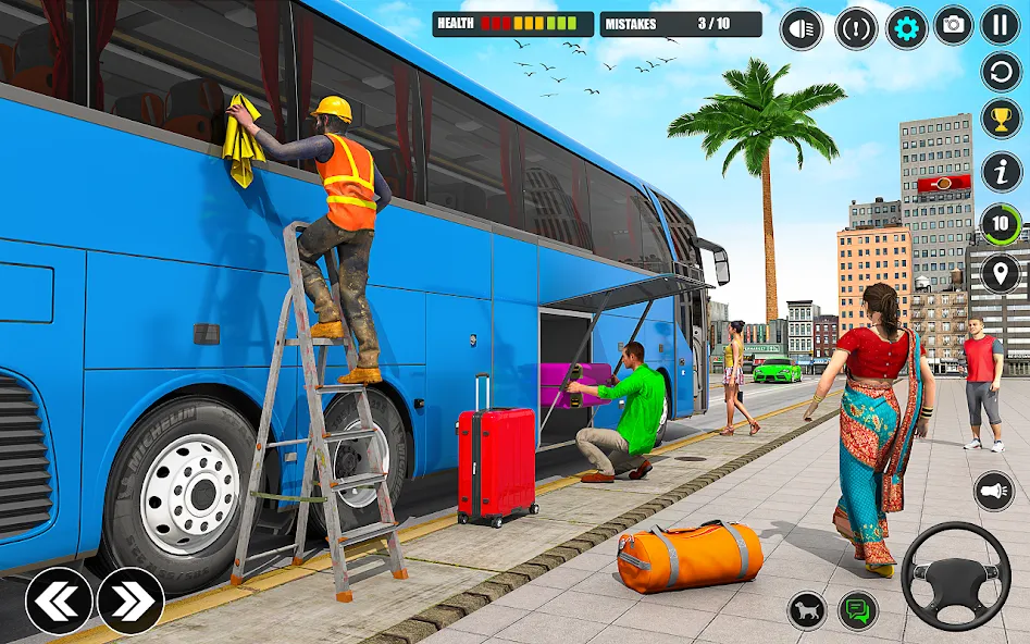 City Bus Simulator 3D Bus Game (Симулятор городского автобуса 3D  игра   )  [МОД Меню] Screenshot 3