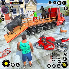 Взломанная Animal Transport Truck Game 3D (Игра Грузовик для перевозки животных)  [МОД Бесконечные деньги] - полная версия apk на Андроид