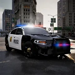 Скачать взлом Police Car Simulator 2023 (Полицейский симулятор автомобиля 2023)  [МОД Бесконечные монеты] - полная версия apk на Андроид