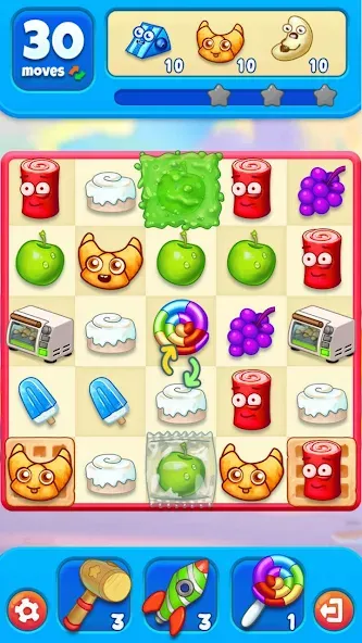 Sugar Heroes - match 3 game  [МОД Mega Pack] Screenshot 5